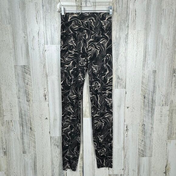 Ichi Power Epic Lux Printed black cream leggings size small - Picture 1 of 11